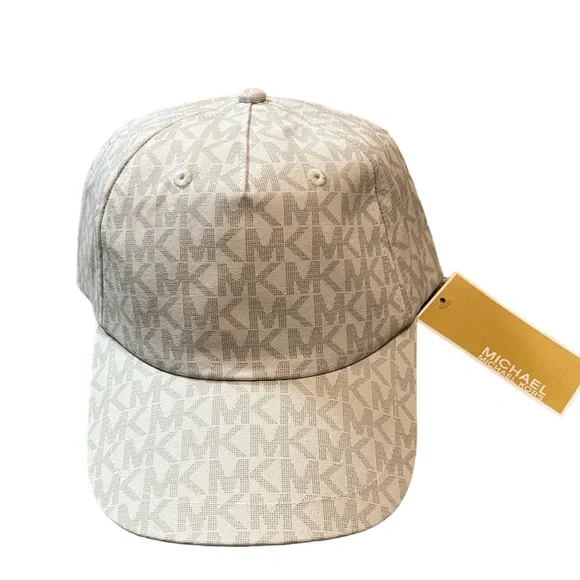 ? MICHAEL Michael Kors All Over Logo Baseball Hat Amazon.com: Michael Kors Unisex MK Logo Baseball Hat Cap  main image 2